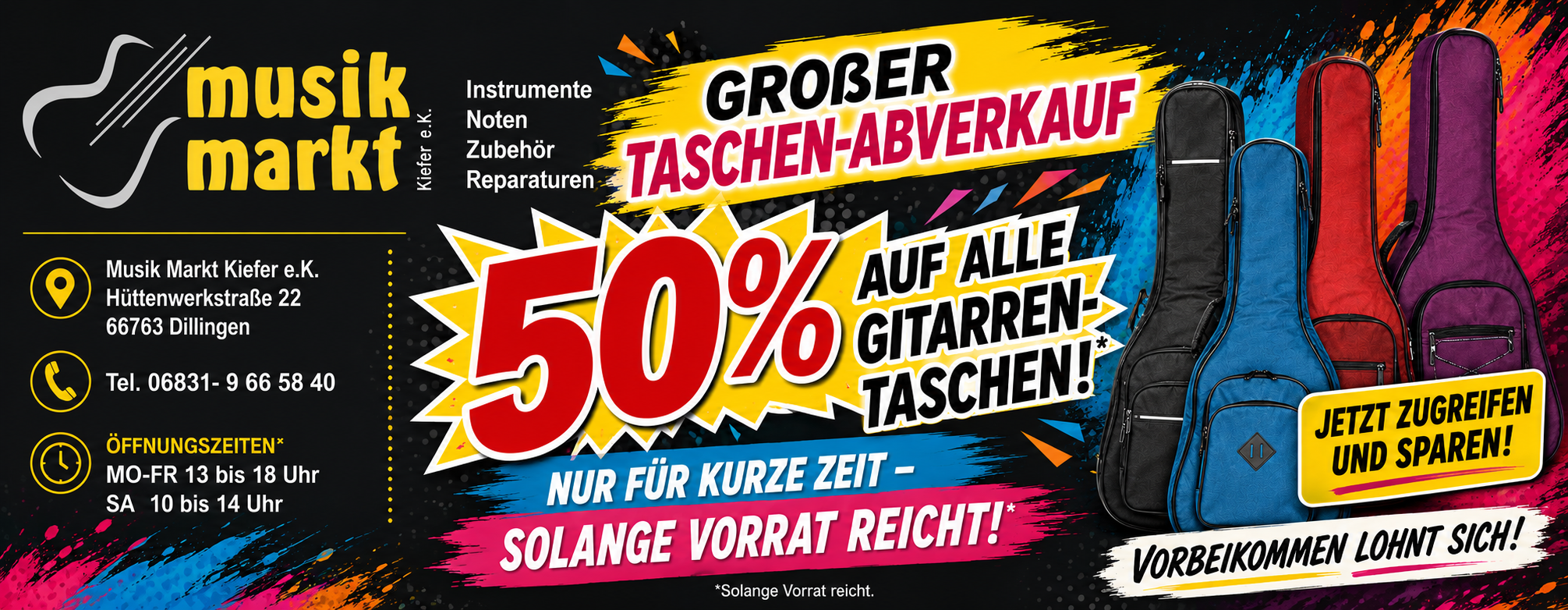 50% Rabatt so lange Vorrat reicht
