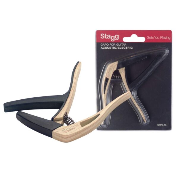 Capo A+EGIT Stagg SCPX-CU CLWOOD