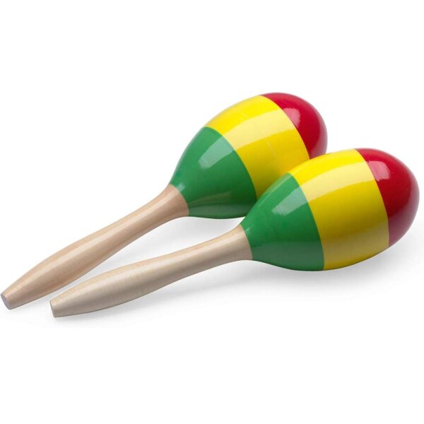 Maracas Stagg MRW-29R Grn-gelb-rot Holz