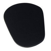 Bissplatte AS 0,8mm Gummi Schwarz
