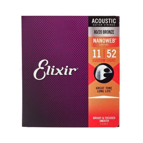 11-52 Elixir 16027 Phosphor Bronze 92/8
