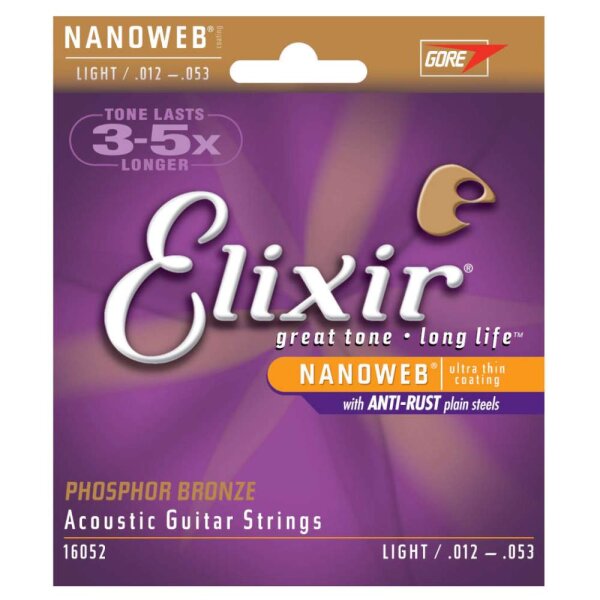 12-53 Elixir 16052 Phosphor Bronze 92/8