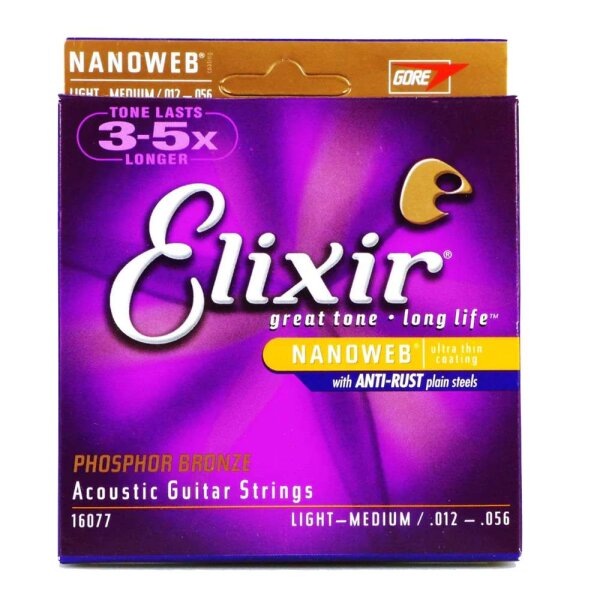 12-56 Elixir 16077 Phosphor Bronze 92/8