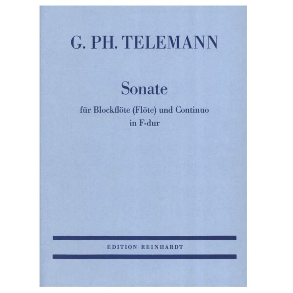 Sonate F-Dur BFL+BC G.Ph.Telemann